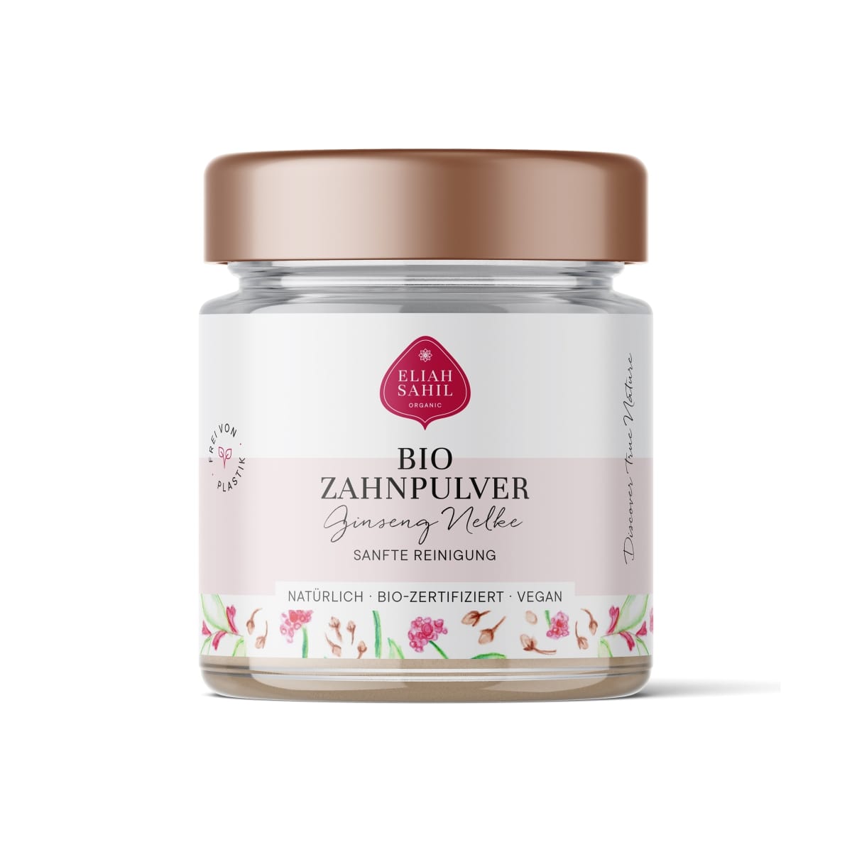 Eliah Sahil Organic Dental Powder Ginseng Clove 60g