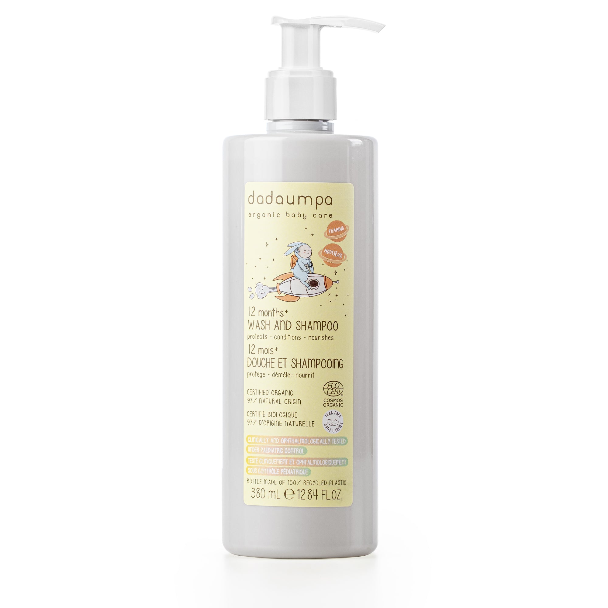 Dadaumpa 12+ Kinder Shampoo Und Dusche Bio Zertifiziert (380 ml)