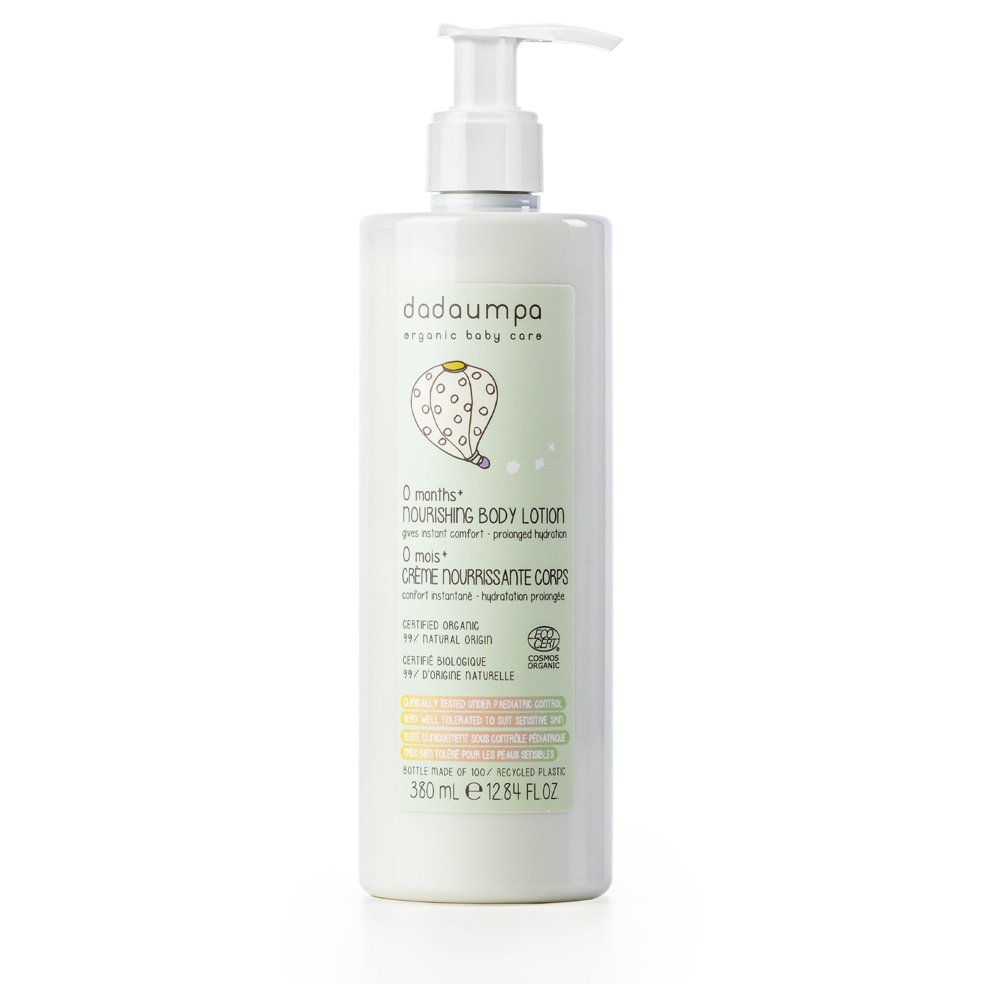 Dadaumpa 0+ Pflegecreme Bio Zertifiziert (380 ml)