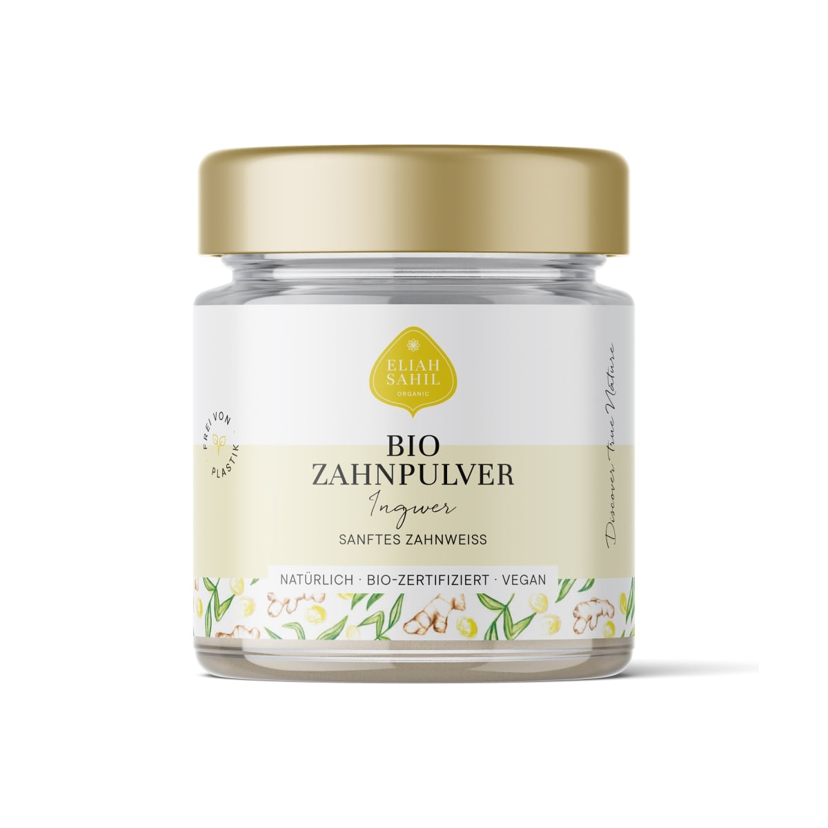 Eliah Sahil Organic Dental Powder Gentle Whitening Ginger 45g